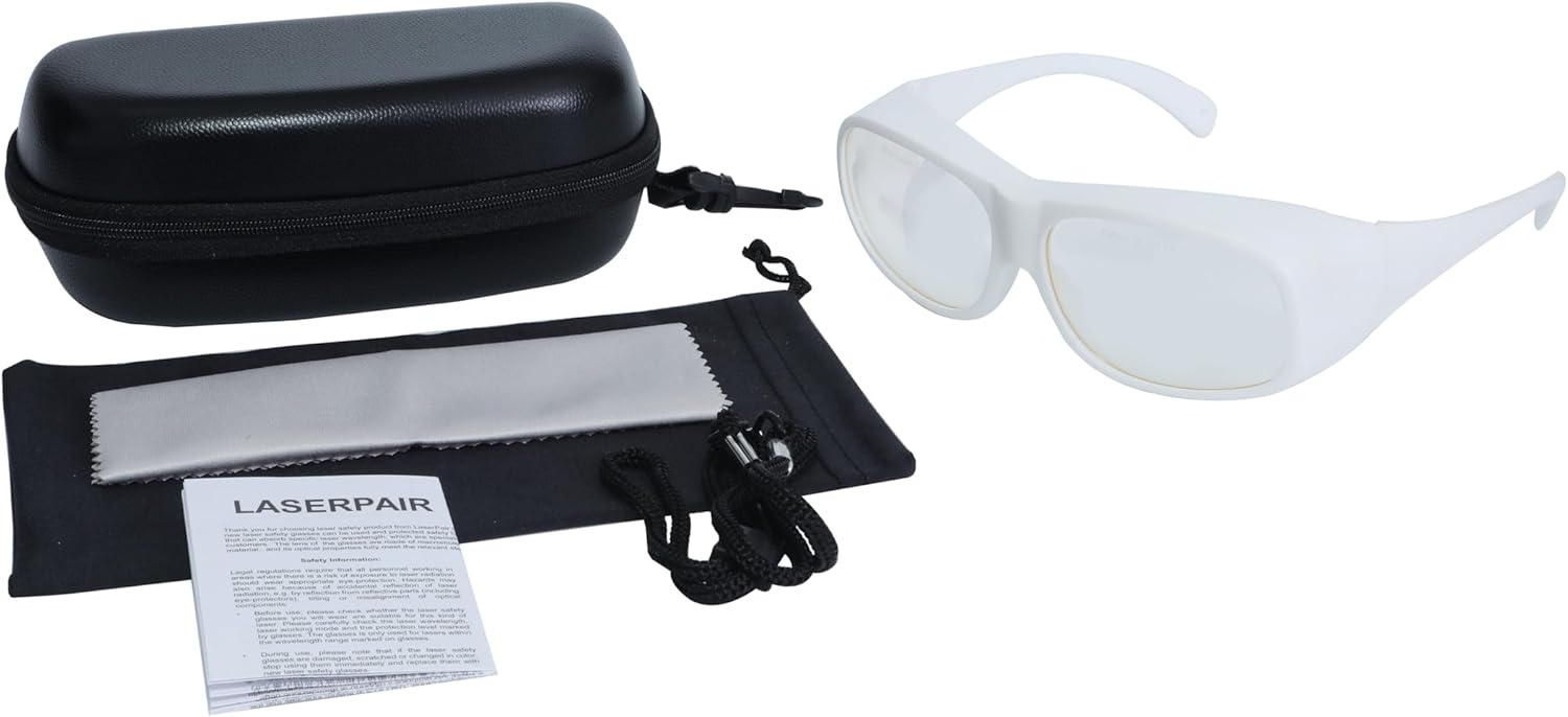 LaserPair OD6+ 2700-3000nm Laser Protection Goggles for 2940nm Er Laser Meet CE EN207
