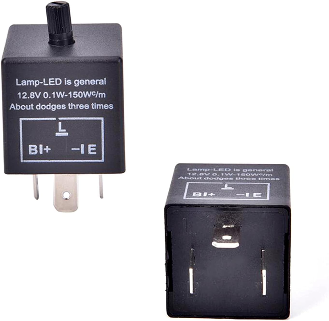 AMAZWI 1PC 12V 3-Pin Flasher Relay LED Adjustable Car Flasher Flash Relay for Turn Signal Light