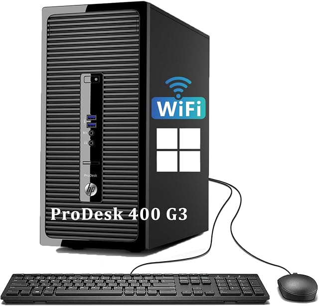 HP ProDesk 400 G3 MT Mini-Tower i5-6500 8GB RAM 256GB SSD Win 11 Pro
