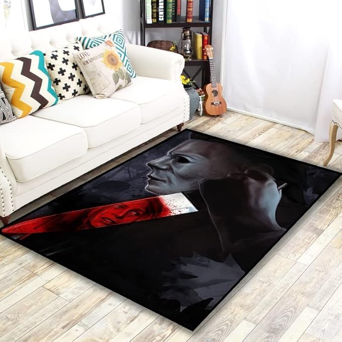 Amazon.com: Cool Horror Movie Rugs Thickened Non-Slip Locking Edge ...