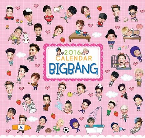 Amazon 韓国 K Pop Bigbang ビックバン 16年カレンダー かわいい 中綴じカレンダー アイドル 芸能人グッズ 通販 Amazon 韓国 K Pop Bigbang ビックバン 16年カレンダー かわいい 中綴じカレンダー アイドル 芸能人グッズ 通販