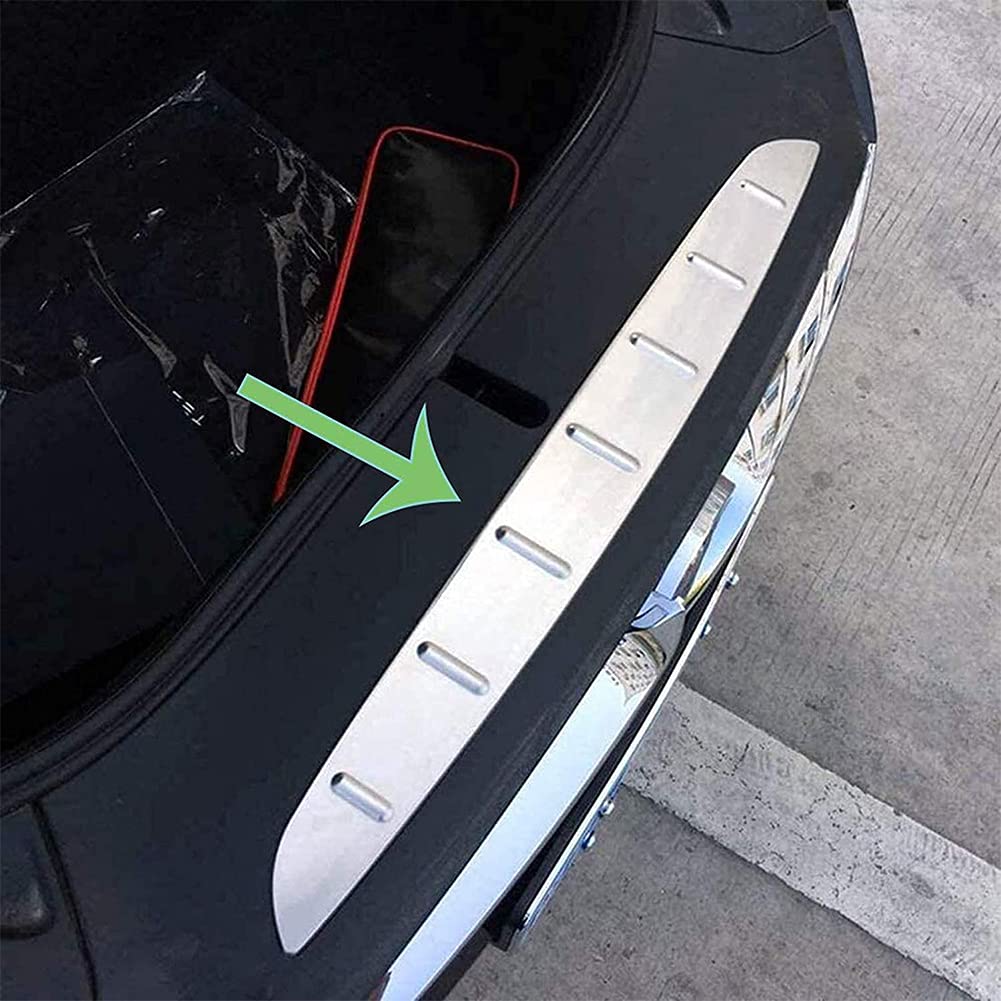 DYTWXG Protecteur de Pare-Chocs arrière en Acier Inoxydable pour Tesla Model X 2016-2018