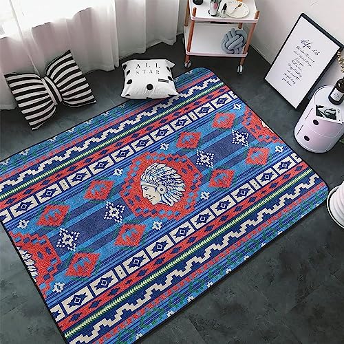 Spielzimmer Teppichboden Soft 3D Westliche Amerikanische Ureinwohner Bedruckte Matte, Kinderzimmer,...