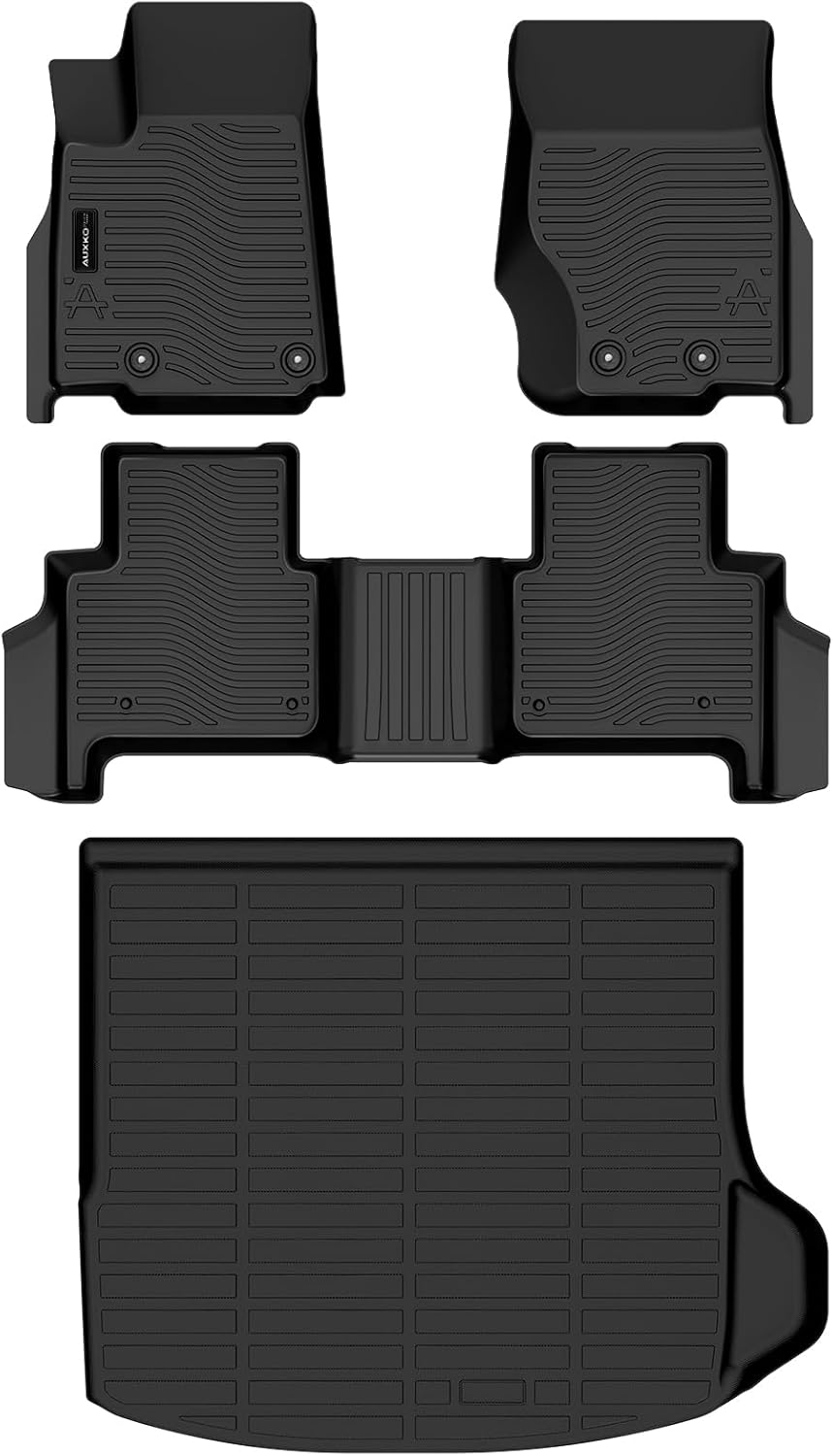 all weather floor mats cargo mat fit for jeep grand cherokee(wl include 4xe, not wk2 or wl75) 2022-2025 2026 5 seat only tpe rubber liners all season guard odorless anti-slip floor mats cargo liner black floor + cargo mats grand cherokee 5 seat