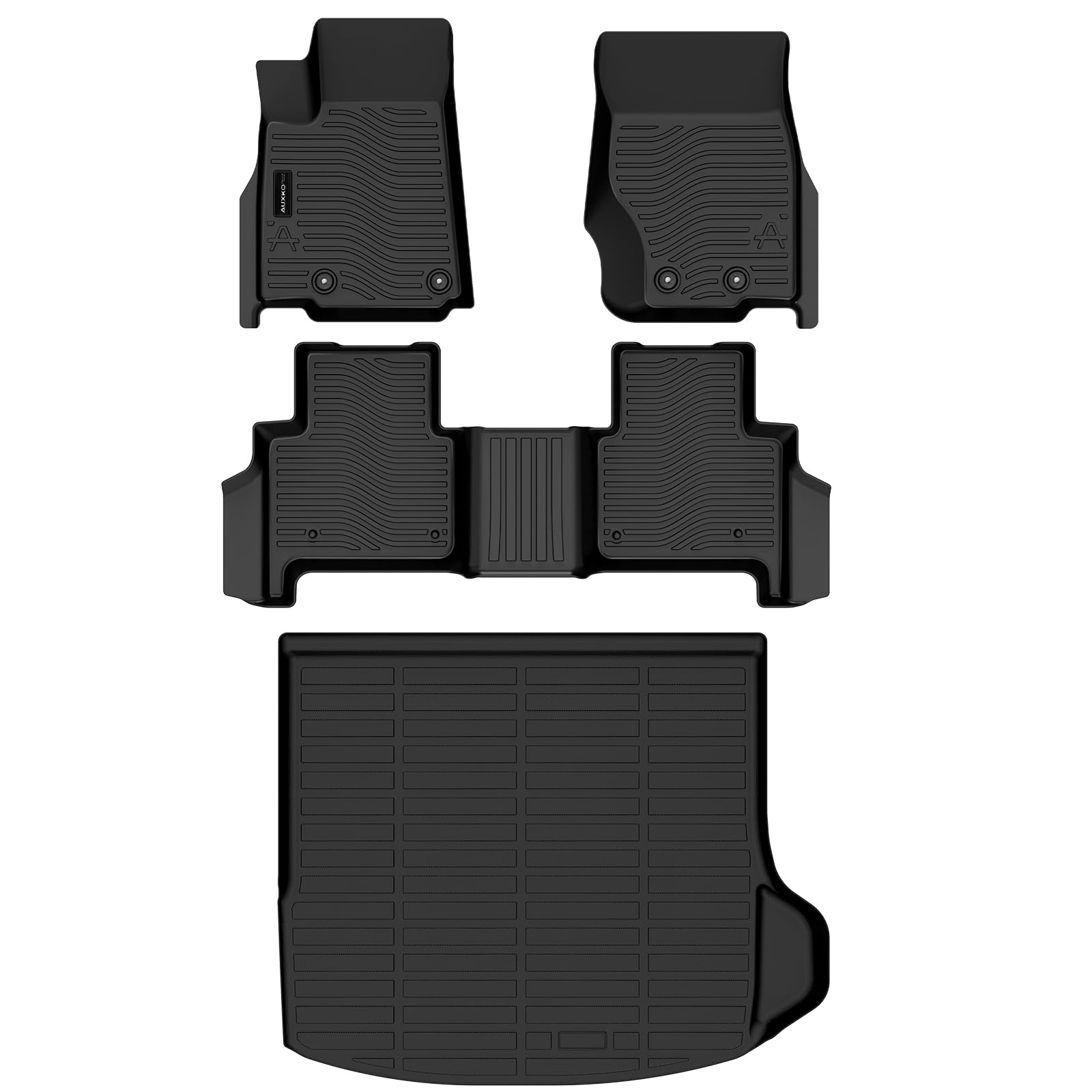 All Weather Floor Mats Cargo Mat Fit for Jeep Grand Cherokee(WL Include 4xe, Not WK2 or WL75) 2022-2025 2026 5 Seat Only TPE Rubber Liners All Season Guard Odorless Anti-Slip Floor Mats Cargo Liner