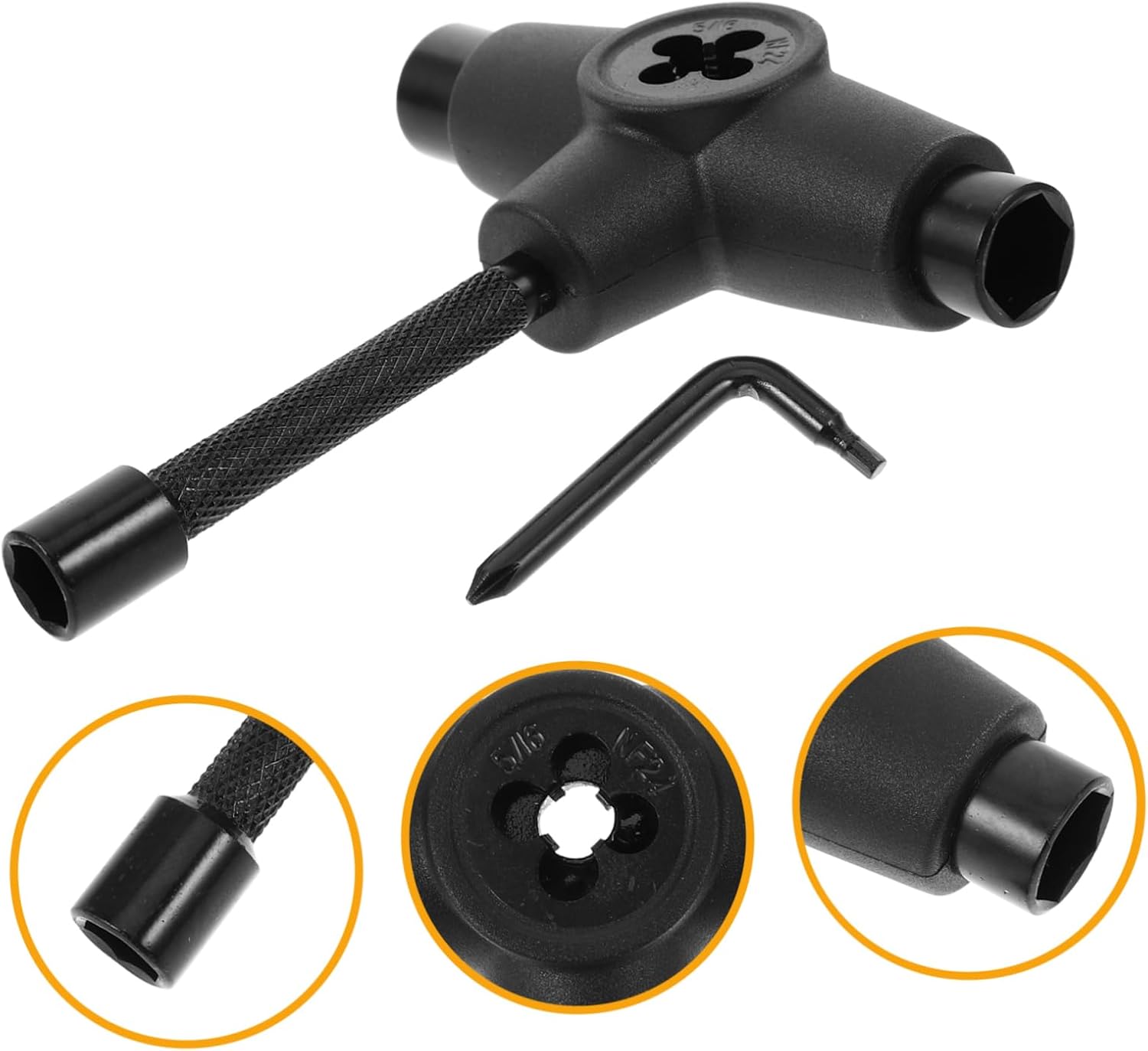 Milisten Skateboard Tool Wrench Inline Skate Hardware Tool Kit Longboard Screwdriver Skate Accessories