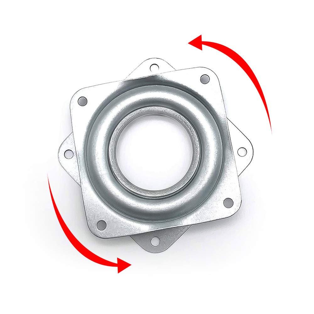 4 Stück Lazy Susan Drehlager 360 Grad Drehteller, für Anzeigen-Regal und Möbel (72x 72x 9mm)