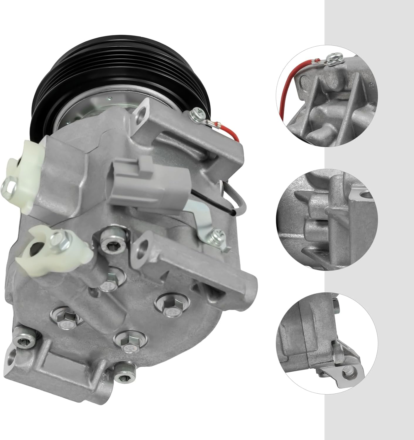 AC Conditioner Compressor with Clutch for 2000-2005 Toyota Echo 1.5L ，CO 11063 AC A/C Air Conditioner Compressor Clutch Auto Parts & Directly Replaced