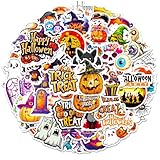 Winthrop 100 Pcs Waterproof Vinyl Laptop Stickers, Halloween Party Favors & Classroom Crafts