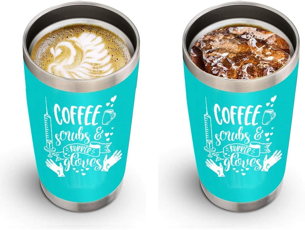 Rеvіеw Prоduсt Coffee Scrubs and Rubber Gloves Nurse Tumbler, CNA Gifts, RN Nurse Gifts for Women, Nurse Gifts, 20 oz Stainless Steel Vacuum Insulated Nurse Coffee Mug (Mint Blue) 80% оƒƒ Dіѕсоunt Coffee Scrubs and Rubber Gloves Nurse Tumbler, CNA Gifts, RN Nurse Gifts for Women, Nurse Gifts, 20 oz Stainless Steel Vacuum Insulated Nurse Coffee Mug (Mint Blue)
