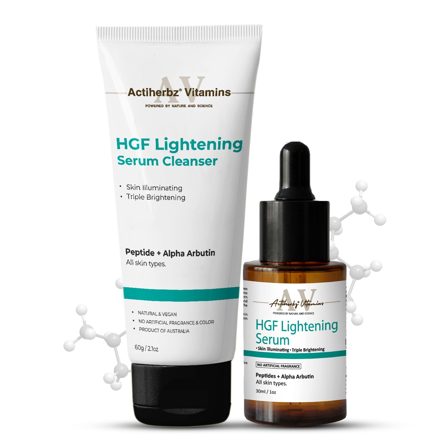 Actiherbz Vitamins HGF Advanced Peptide Lightening Face Serum 30ml