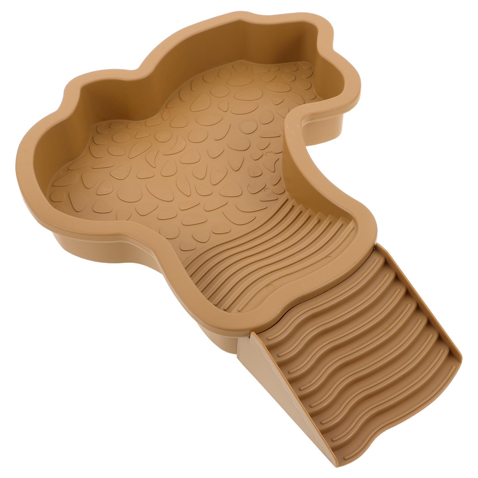 Baño para reptiles Cabilock con rampa antideslizante y plataforma de descanso