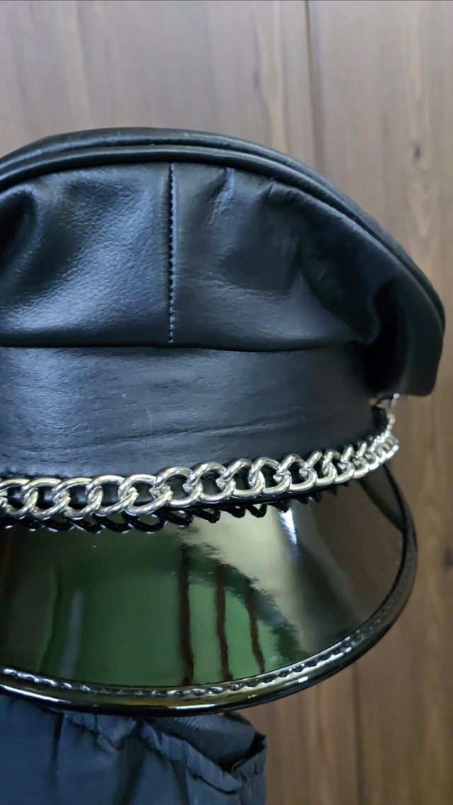 Amazon.com: Genuine Real Leather Black Army Muir Biker  display picture 1