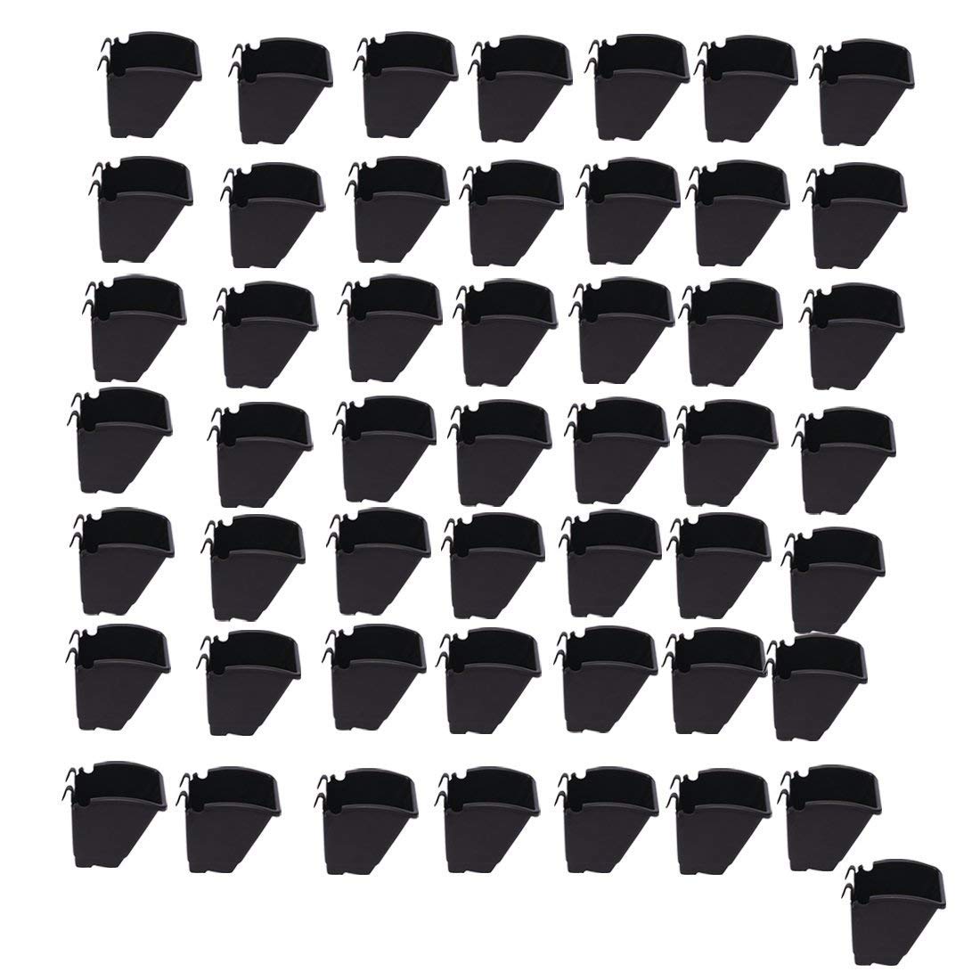 4K argo Vertical Wall Hanging Garden Pots (Black), Strong pots - 50 Pots (B097PZ4644) Amazon Price History, Amazon Price Tracker