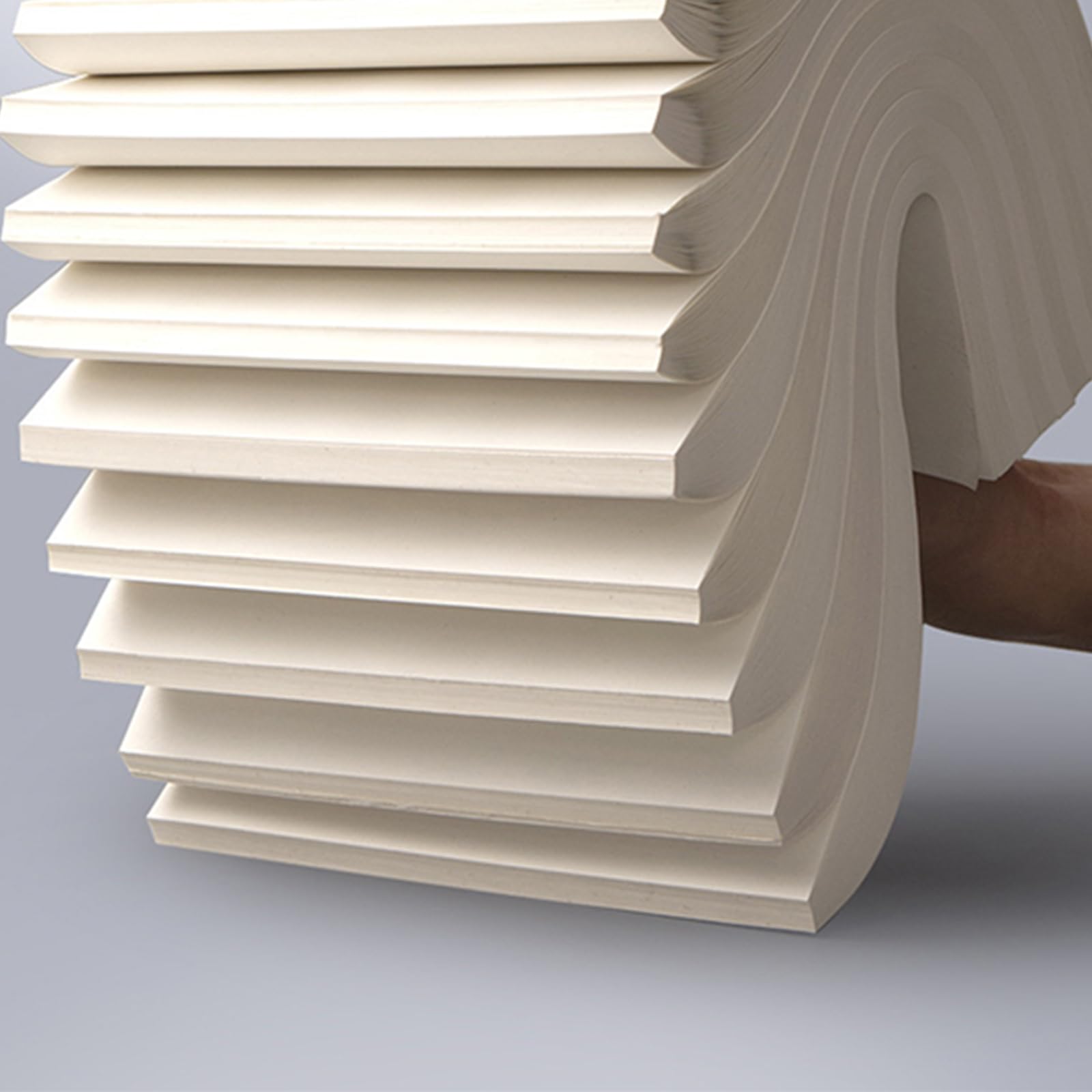 Lot de 3 blocs de papier brouillon carrés vierges