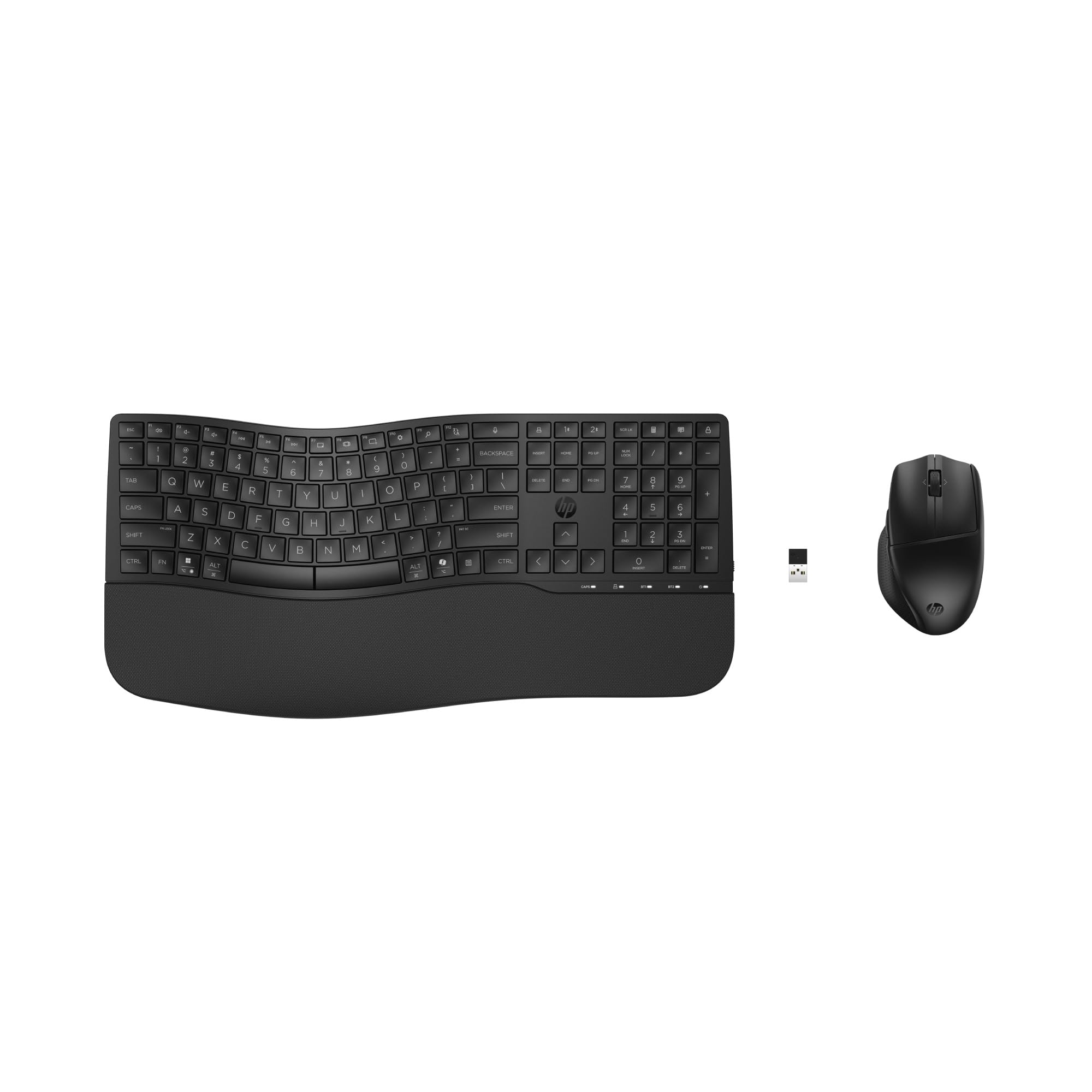 HP 680 Combo Teclado y Ratón Inalámbricos, 6 Teclas Programables, Sensor Óptico de 1200 dpi, hasta 36 Meses de Batería para el Teclado y 20 Meses para el Ratón, Compatible con Windows 11, Negro
