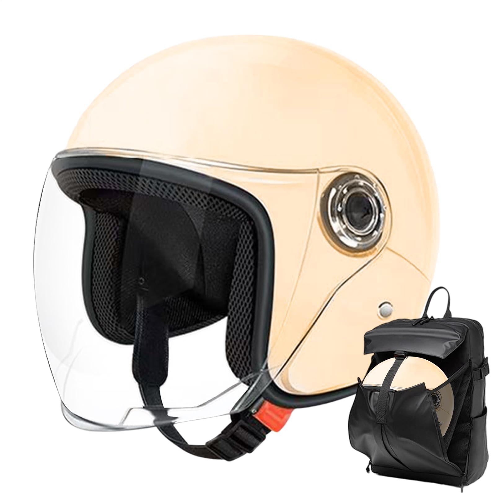 Caschi Motocicletta,Casco Motociclo,Equipaggiamento Protettivo Traspirante con Visiera per Uomini e Donne | Per Pendolarismo Avventura all'Aperto Scooter e Sportbike