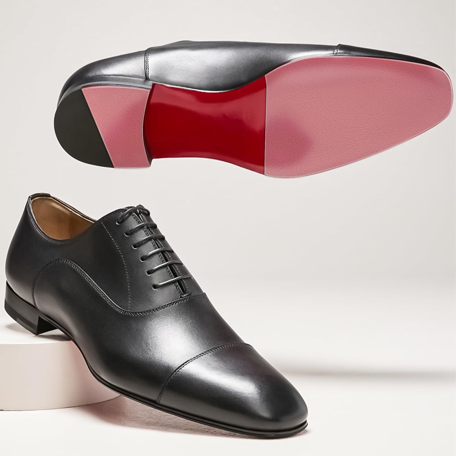 Pacify 79 in Clear Sole Protector for Men’s Leather Shoes, Anti-Slip Transparent Sole Guard Stickers, Red Bottom Shoe Protector Compatible with Christian Louboutin Men’s Formal Shoes (5 in x 79 in) - Image 7