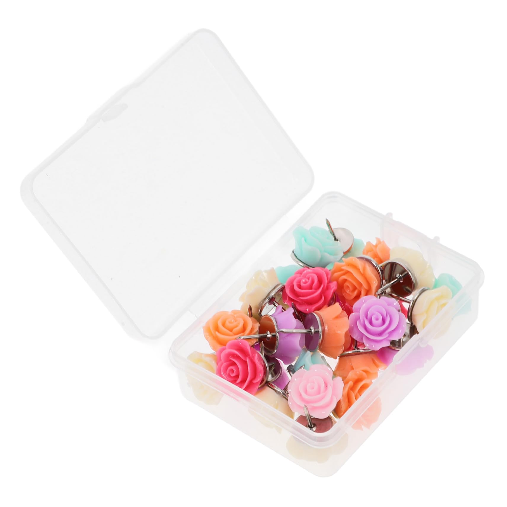 Operitacx 150stücke Dekorative Blumen-pinnnadeln Aus Resin Austauschbare Daumenstecker Für Korktafeln Praktische Und Stilvolle Reißzwecken Farben Für Zuhause Und Büro
