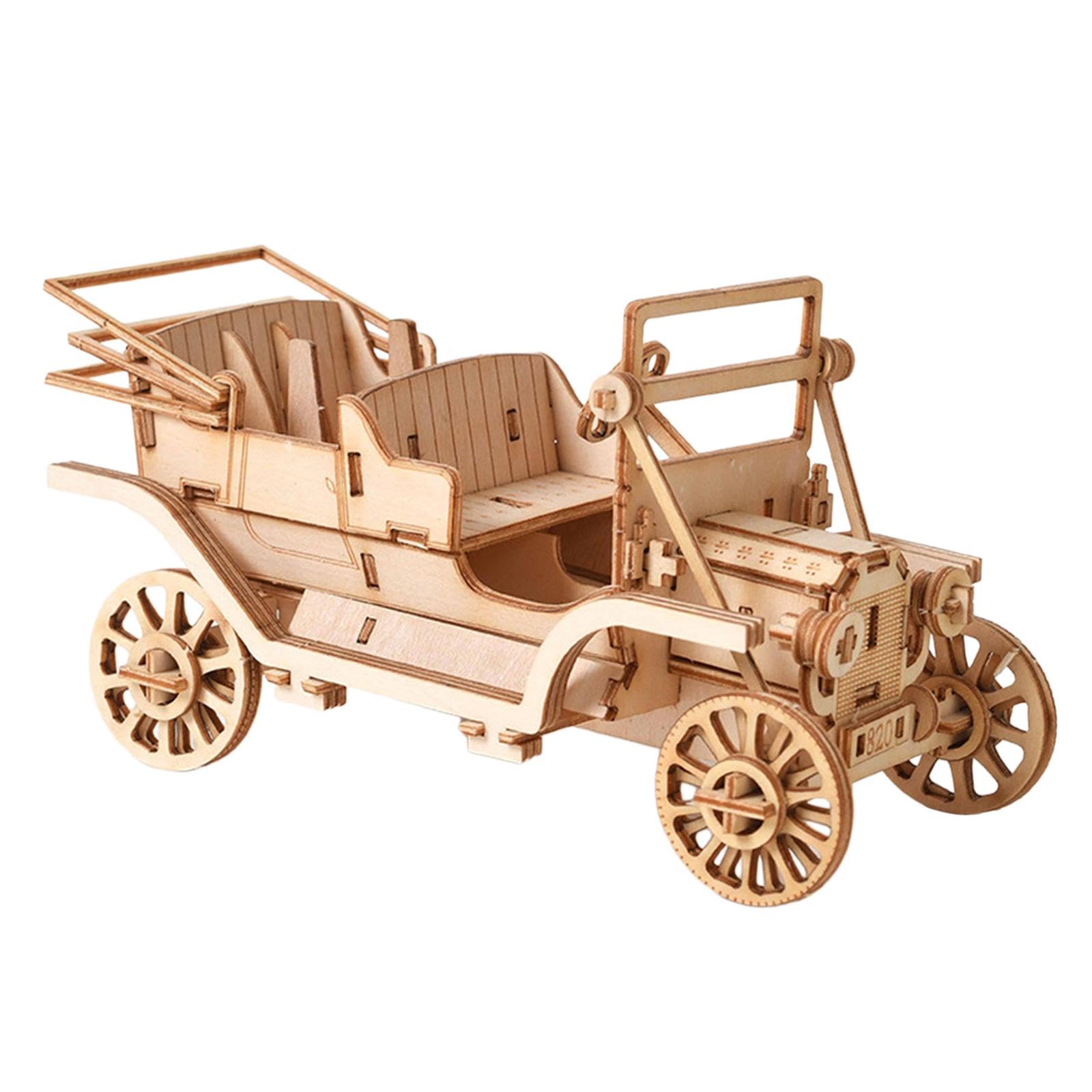 Kit Puzzle 3D Macchina D In Legno | materiale naturale, assemblaggio manuale, apprendimento giocoso, adatto a teenager