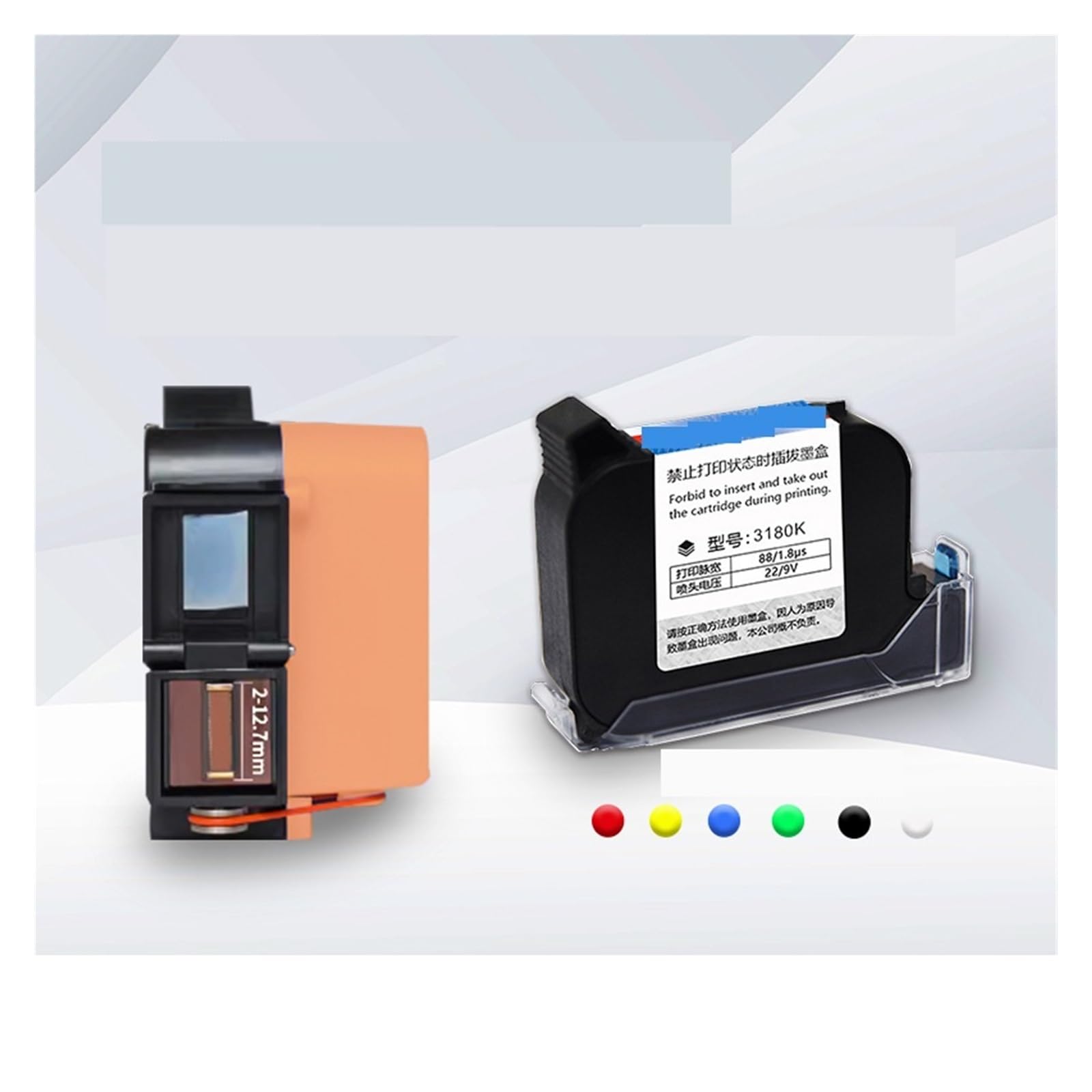 Mini Impresora de inyección de Tinta portátil for Imprimir la Fecha de producción y el código QR del número de Lote en una Bolsa de Embalaje de Pan En cartón, Madera(Green)