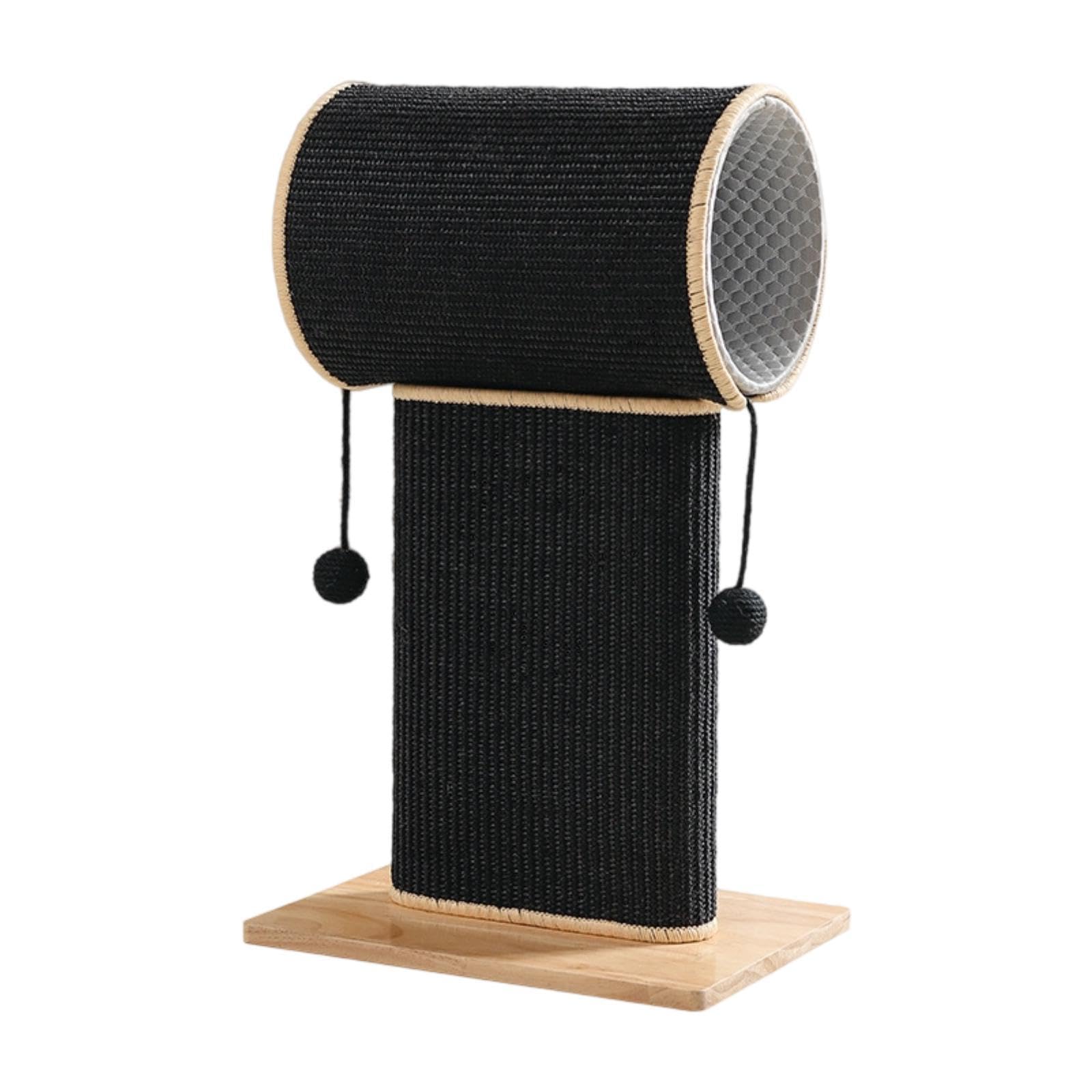 Poste Rascador para Gatos Cama Juguete Interactivo Cueva Escondite Madera Sisal Accesorio Hogar Protector Muebles Apto para Familias con Gatos