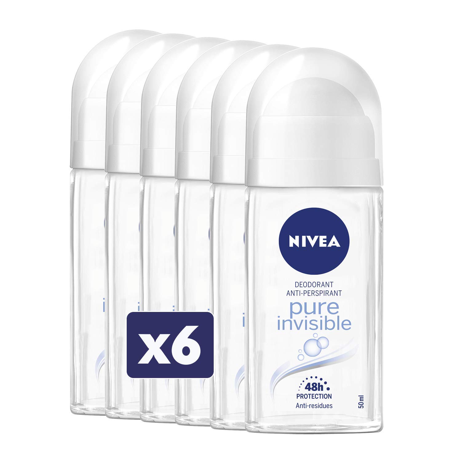 Nivea, Roll-On-Deo, 6 Packungen à 50 ml