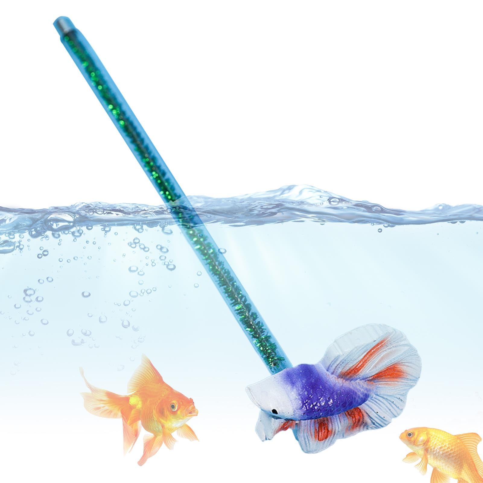 Uitseld Betta Training Wand | Simulation Betta Training Wand Toy | Beautifully Designed Fish Tank Accessories for Small Fish Tanks and Aquariums