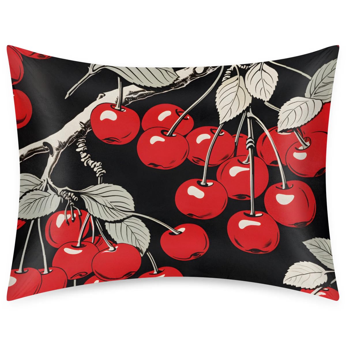 Satin Pillowcase for Hair and Skin 20x26 inch Decorative Throw Pillows Covers for Car Room Throw Pillow Cases