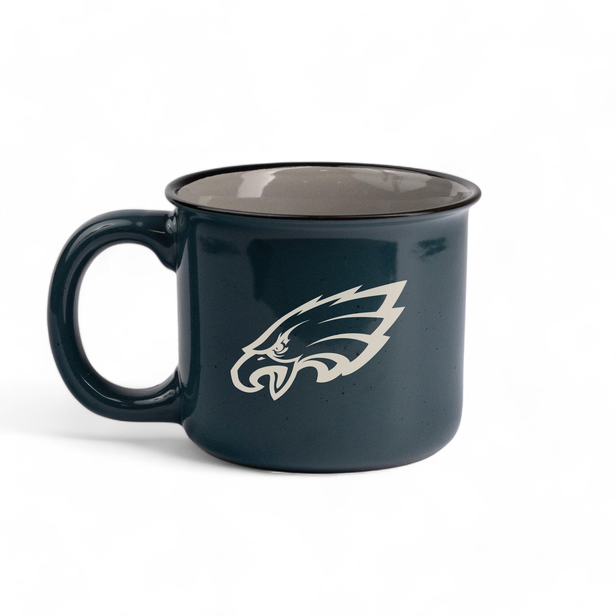 The Memory Company NFL Licensed 15oz Ceramic Camping Mug - Premium Team Logo, Durable Travel Coffee Cup, Game Day Tailgating Essential, Perfect Fan Gift