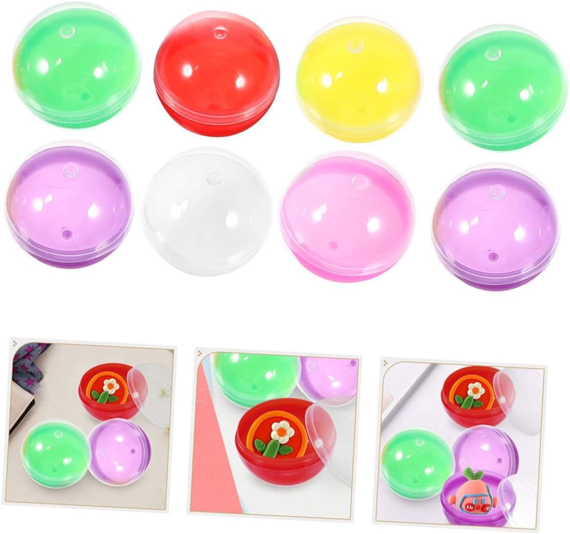 100pcs Shell Fillable Balls Storage Container Candy Storage Box Display Party Favor