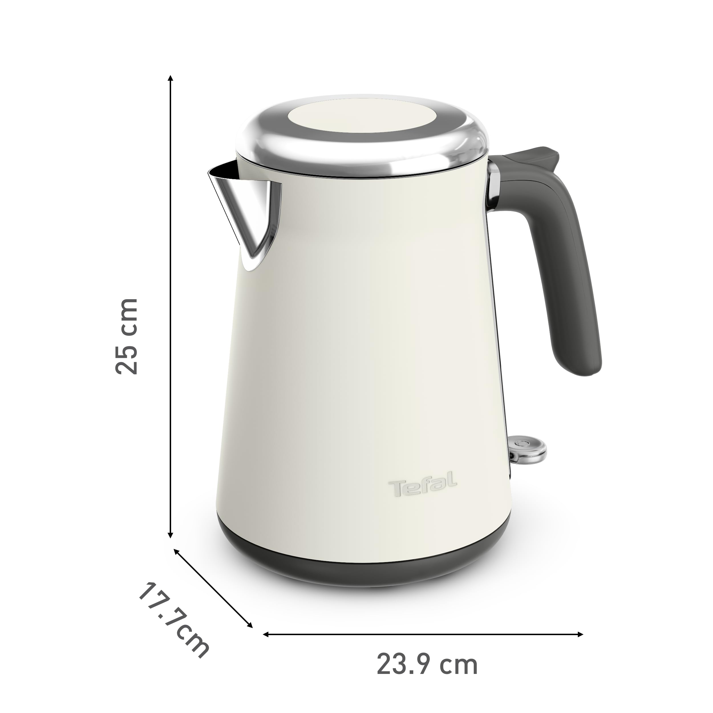 Tefal KI666AE0 Collection Czajnik elektryczny ze stali nierdzewnej 1,7 l, łatwe napełnianie i czyszczenie, 2400 W, wyjmowany filtr