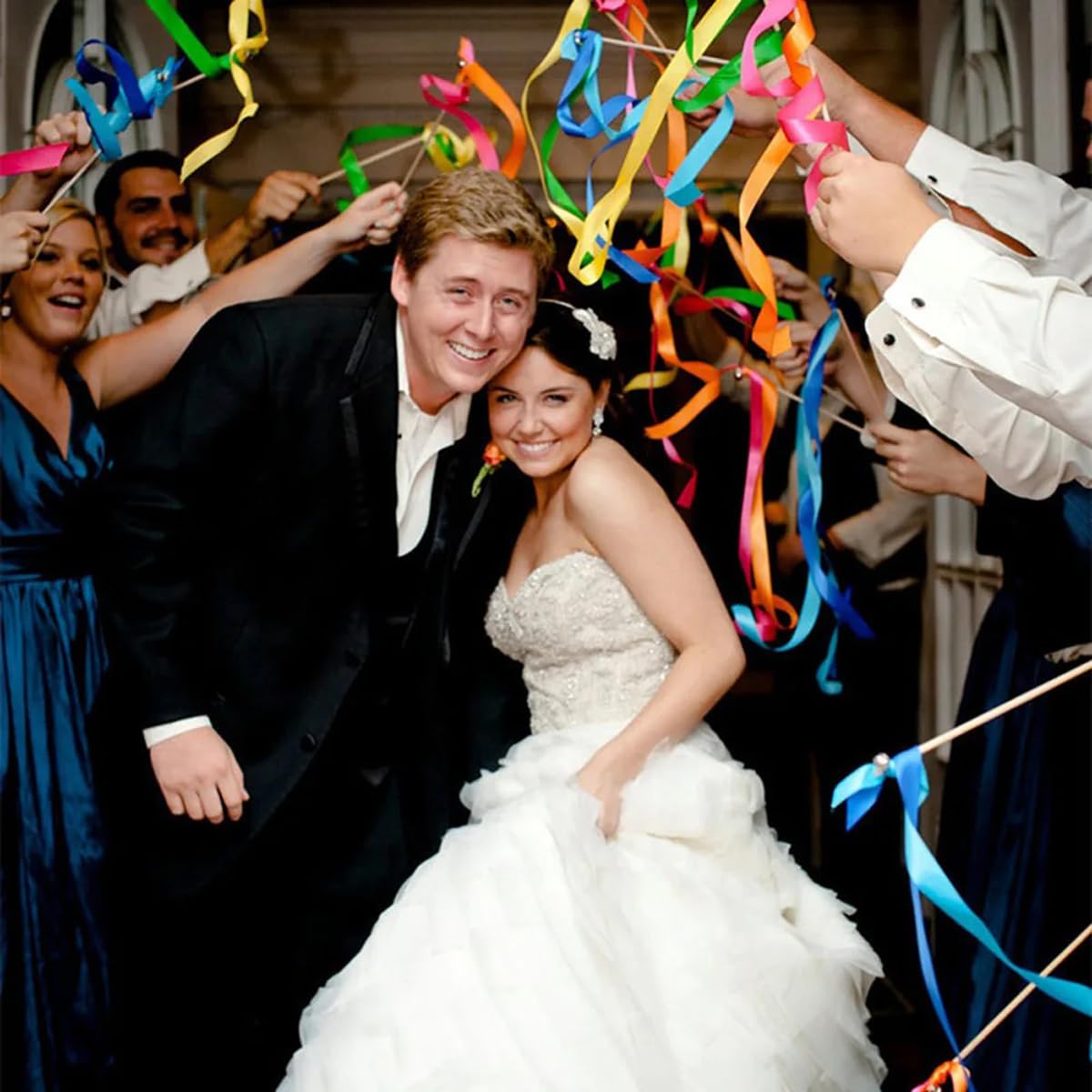 50 Stück Bunte Luftschlangen Mit Glöckchen, Feenstäbe, Party-Luftschlangen, Dekoration Für Geburtstage, Hochzeiten, Weihnachten