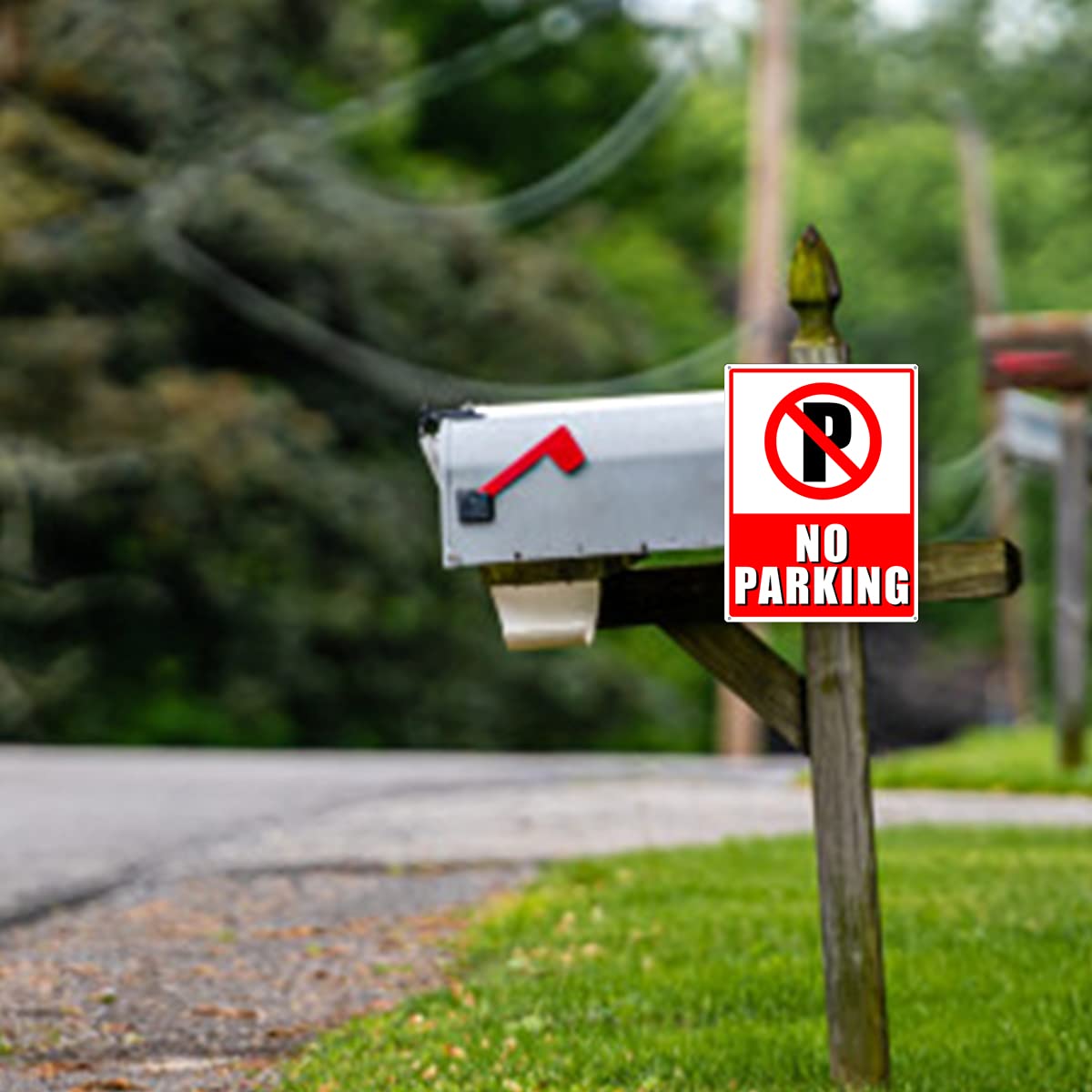 Aazon.co: 3 Pack Large No Parking Sign, 18 X 12 Inches Do Not Block - View #6