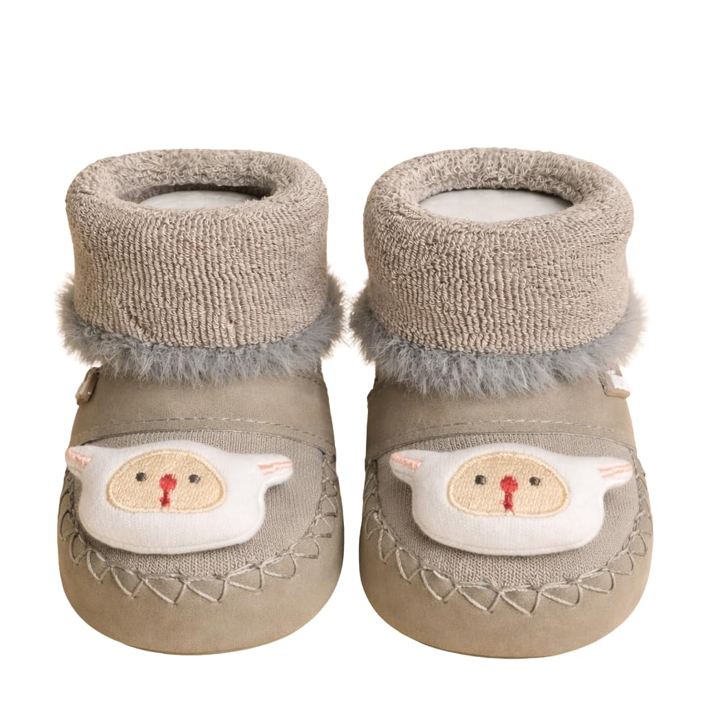lil hugz Baby Shoe and Sock Combo, Beige, 6-12 Months-picture-31