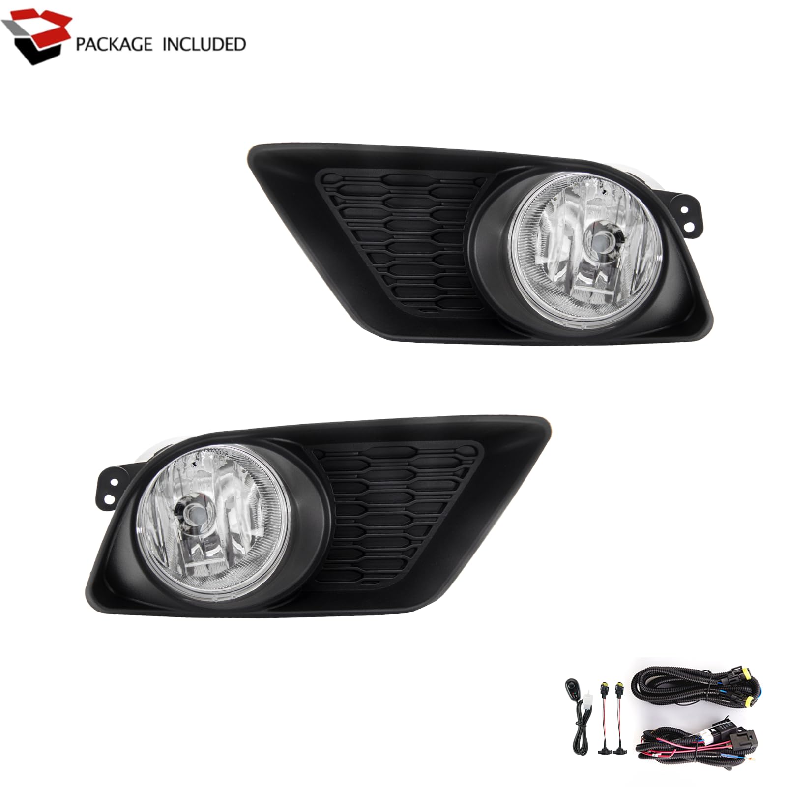 Amazon.com: SPIEGEER Fog Lights Assembly for 2011 2012 2013 2014 Dodge  Charger Replacement Lamps Kit with H8 12V 35W Halogen Bulbs ​Clear Lens :  Automotive