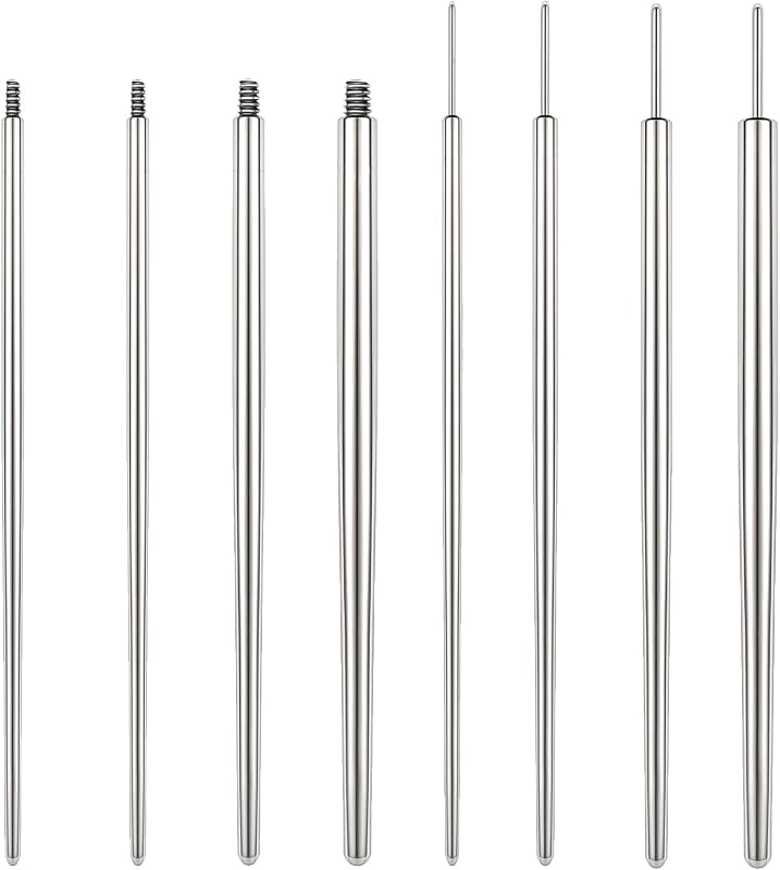 Kit de pinos de inserção e ferramenta para piercing 6ixGosh, aço inoxidável