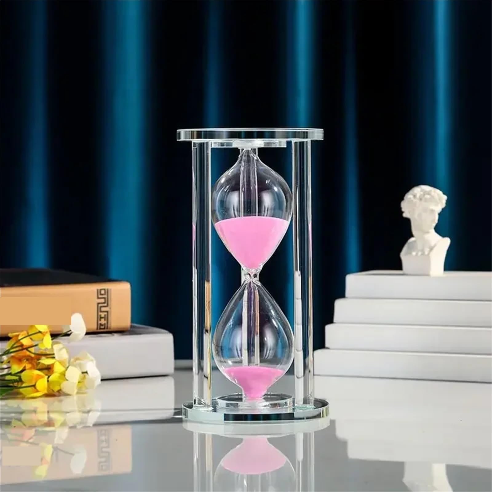 Reloj de Arena 15 a 60 Minutos for Cocina, Moderno Reloj Cristal, Temporizador té, decoración del hogar, Regalo