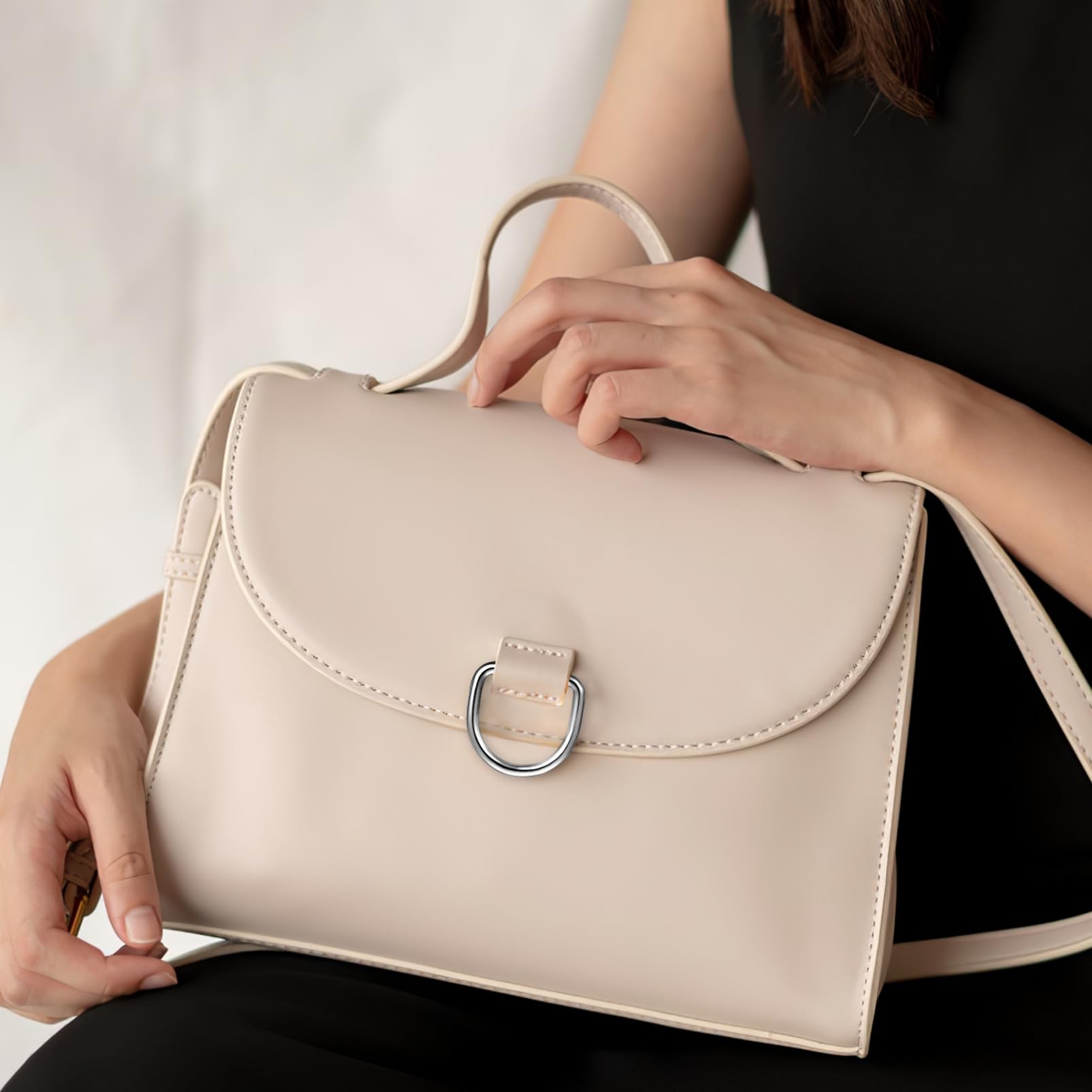 60piezas Anillos d Metálicos Para Manualidades Hebillas Resistentes Para Bolsos y Correas De Perro Diseño Simple y Duradero Para Proyectos De Costura y Accesorios