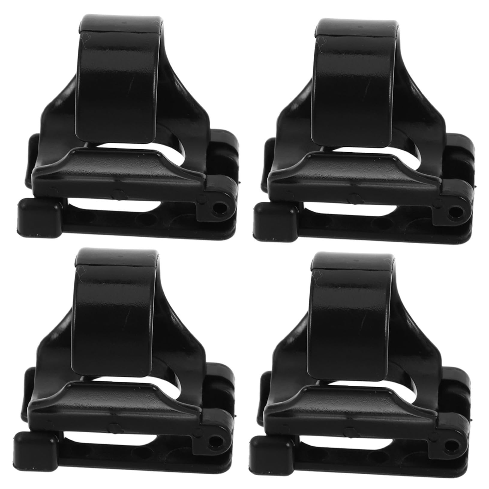 Sosoport 4pcs Universal Snorkel Clip Replacement for Diving Goggles Dry Snorkel Tube Buckle Lightweight Plastic Equipment Clip