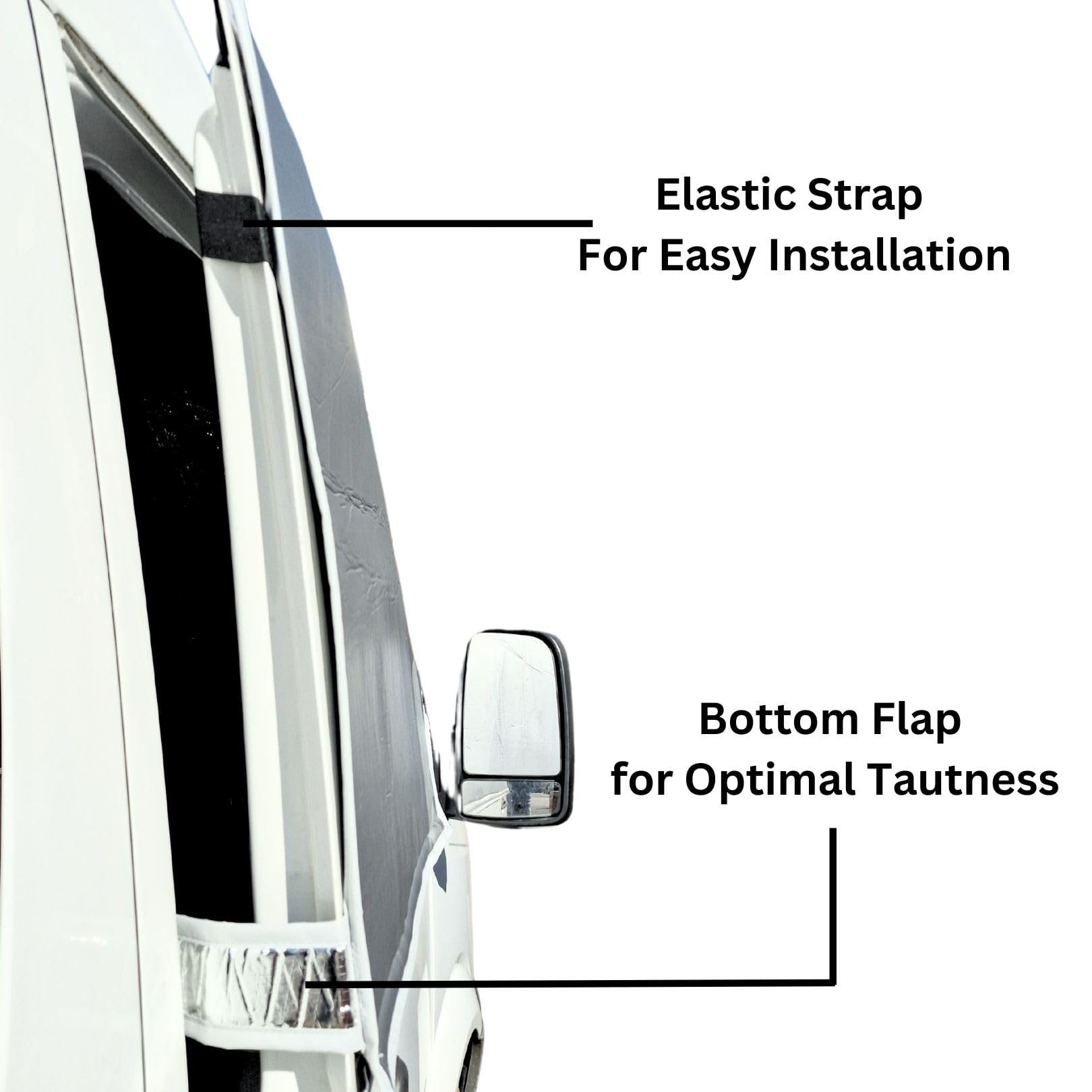 Marvix Externe Thermomatte Wohnmobil Silber Abdeckung Luxus Frontscheiben-Isolierung Verdunkelungsblende für VW Crafter/Grand California & Man TGE ab 2018