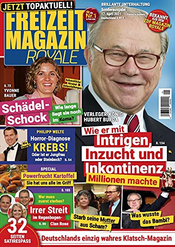 Preisvergleich Produktbild Freizeit Magazin Royal - Böhmermann Satire Sonderausgabe 17. April 2021