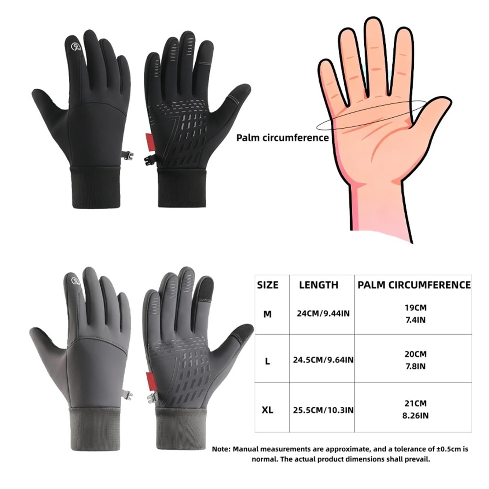 Gants d'hiver vélo for Hommes Femmes extérieur Thermique Course Cyclisme randonnée pêche