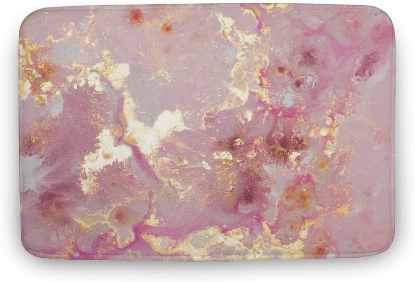 Amazon.com: Nufar Hot Pink Marble Bath Mat,Plush Bathroom Decor 32x20 ...
