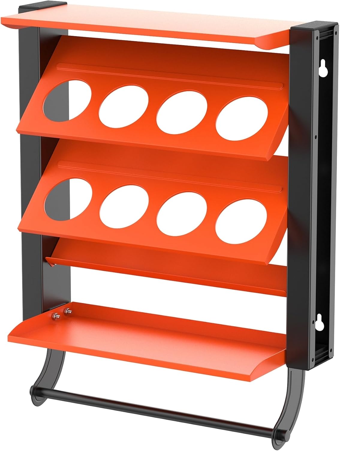 TORACK Spray Paint Can Holder Wall Mount, Heavy Duty Metal Spray Can Holder for Garage, Paint Can Storage Rack for Shop, Holds Up to 100 lbs