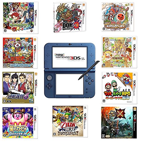Amazon 中古セット New ニンテンドー3ds Ll メタリックブルー ソフト10点 ゲーム