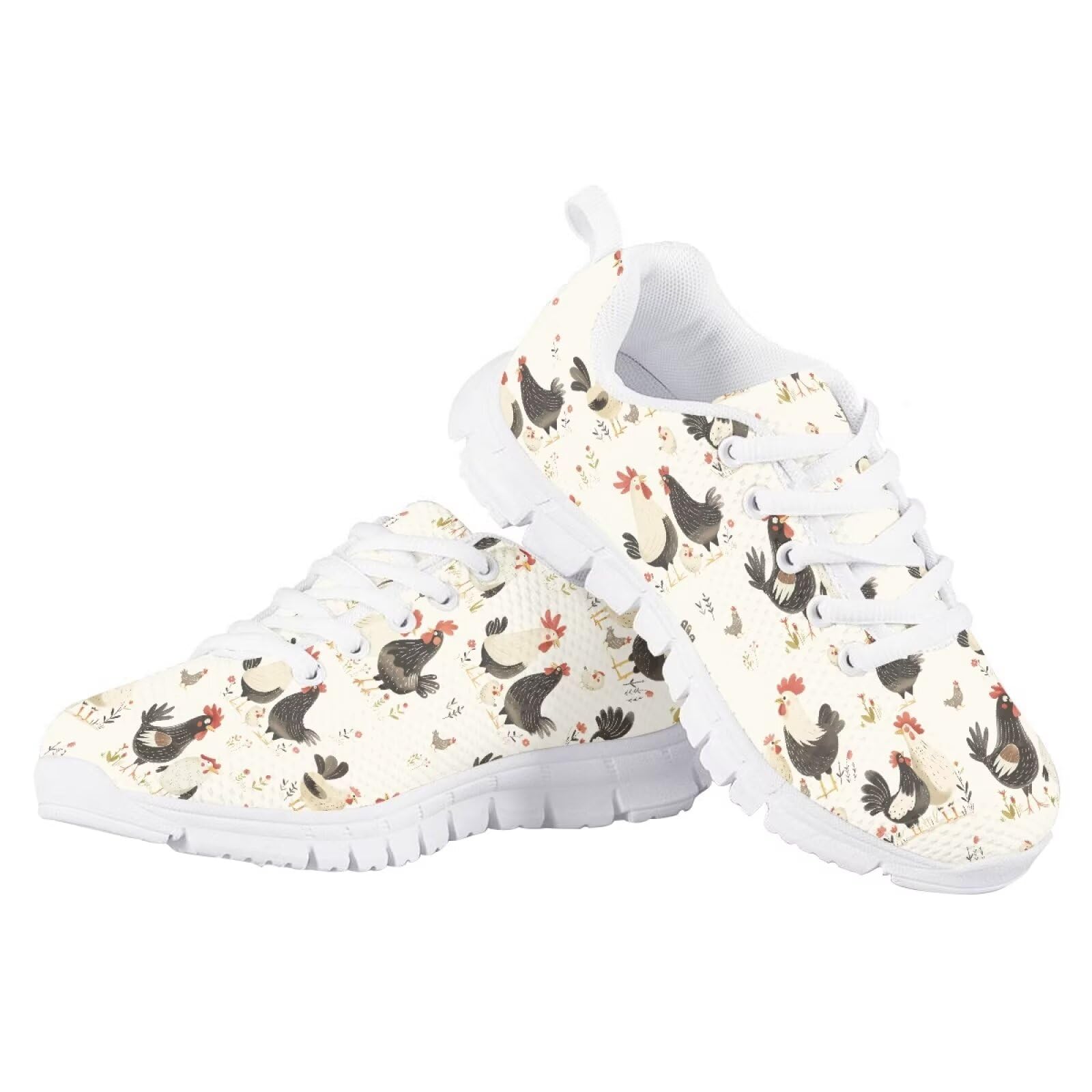 Fuxowvby Sneaker for Kids Cat Shoes Cozy Walking Hiking Outdoor Running Sneaker for Litter Kids Non-Slip Breathable Athletic Lace Up Basketball Sport Sneakers for Big Kids White US 13