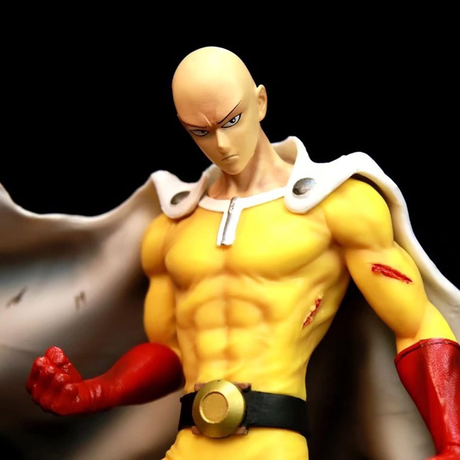 Figurine Saitama 17 Cm – One Punch Man – Collection Anime PVC – Déco Bureau Ou étagère, Cadeau Otaku