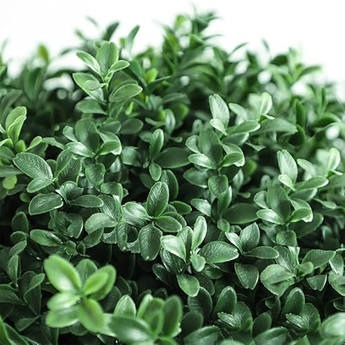 Two 24''T Outdoor Artificial Boxwood Ball Topiary Bushes Potted Plants,16 Inches Wide Artificial Potted Shrubs For Indoor Outdoor Home Garden #TOP1