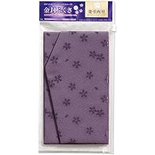 Maruai Fukusa Fukusa, For Congratulations and Congratulations, Pouch Included, Cherry Blossom Pattern, Purple, 1 Piece